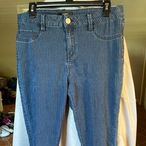 Forever 21 railroad stripe jeans size 30
